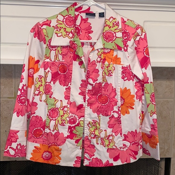 West bound jacket with flower prints size PM - Picture 1 of 2